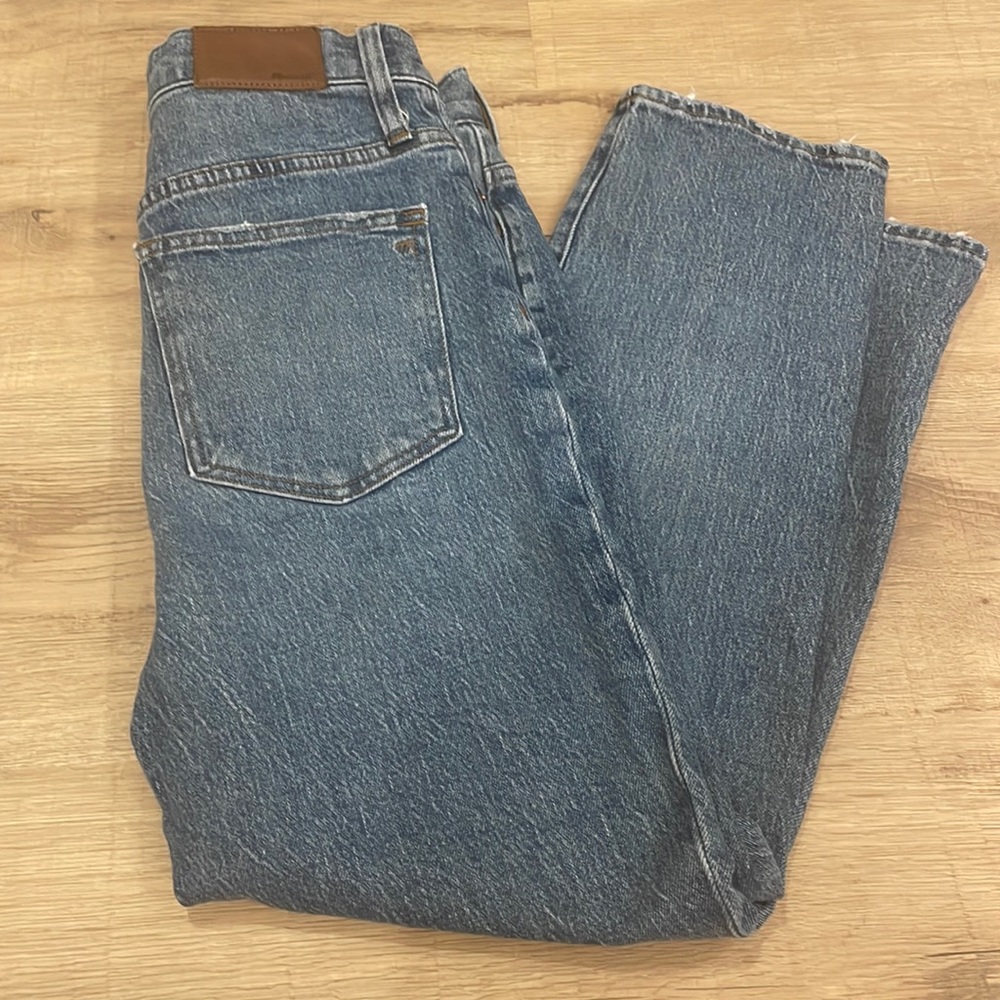 Madewell Classic Straight Cropped Jeans